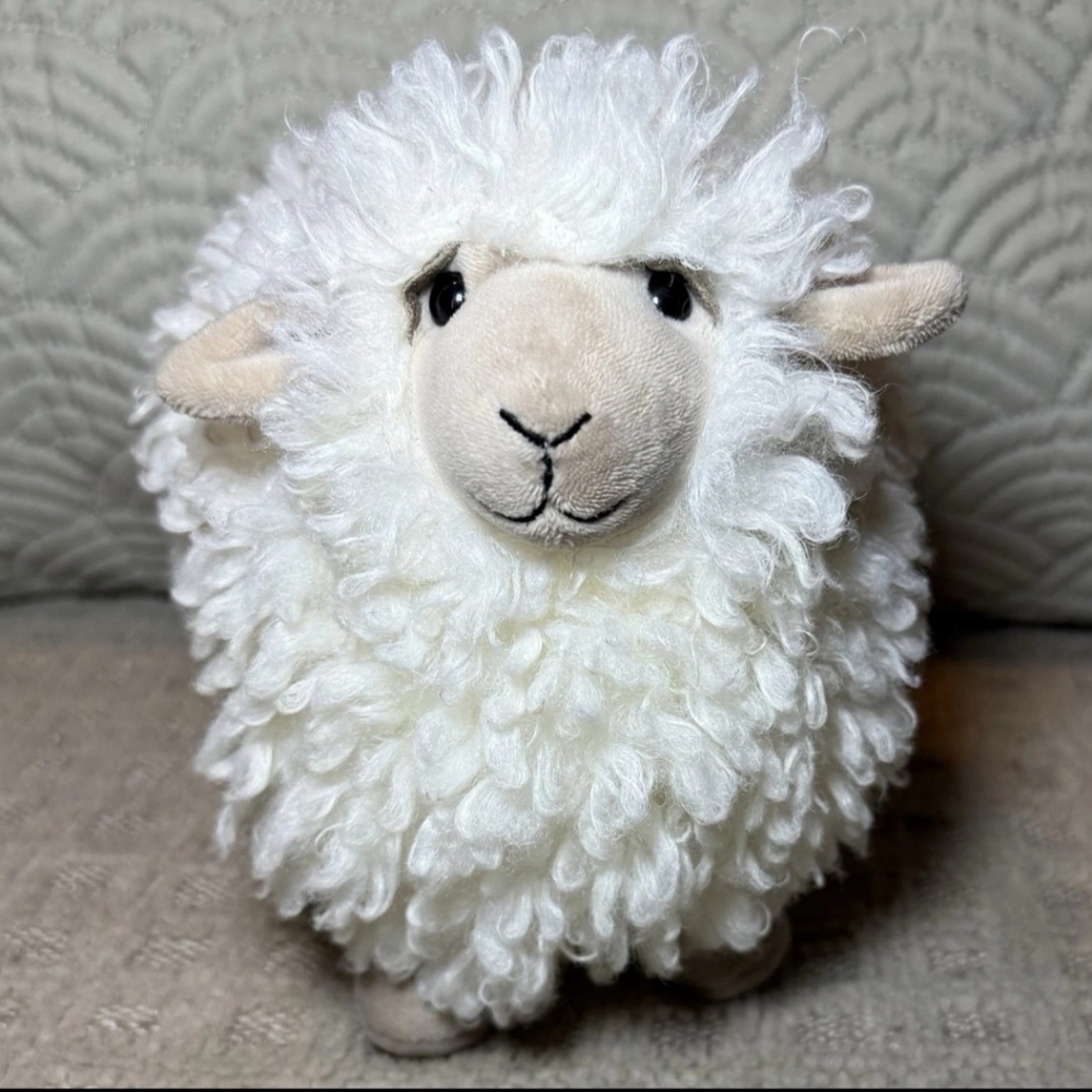 NWT Retired JellyCat Rolbie The Sheep Small 8” Plush Wooly Lamb Stuffed Animal